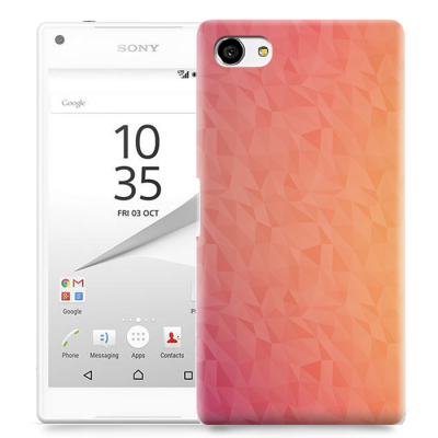 Skal till Sony Xperia Z5 Compact - Prismor - Rosa/Orange