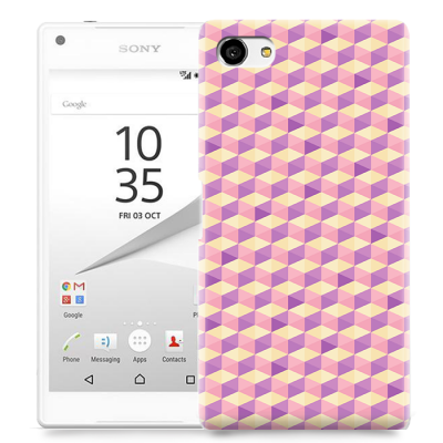 Skal till Sony Xperia Z5 Compact - Pyramider Lila