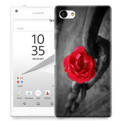 Skal till Sony Xperia Z5 Compact - Röd ros