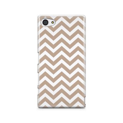 Skal till Sony Xperia Z5 Compact - Retro ränder - Grå