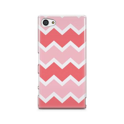 Skal till Sony Xperia Z5 Compact - Retro ränder - Rosa