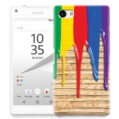 Skal till Sony Xperia Z5 Compact - Rinnande färg - Trä