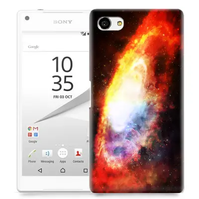 Skal till Sony Xperia Z5 Compact - Rymden - Röd