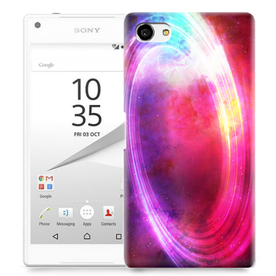 Skal till Sony Xperia Z5 Compact - Rymden - Rosa