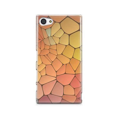 Skal till Sony Xperia Z5 Compact - Skifferstenar - Gul