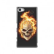 Skal till Sony Xperia Z5 Compact - Skull on fire