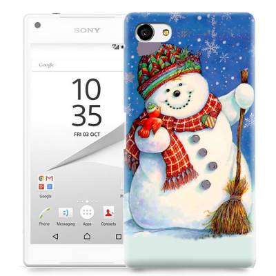 Skal till Sony Xperia Z5 Compact - Snögubbe
