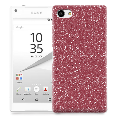 Skal till Sony Xperia Z5 Compact - Stardust - Vinröd