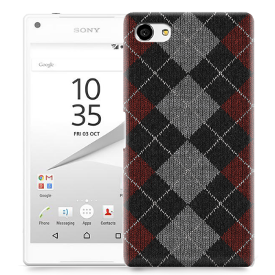 Skal till Sony Xperia Z5 Compact - Stickat - Mönster