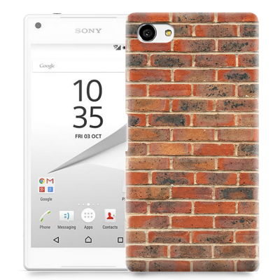 Skal till Sony Xperia Z5 Compact - Tegel - Röd