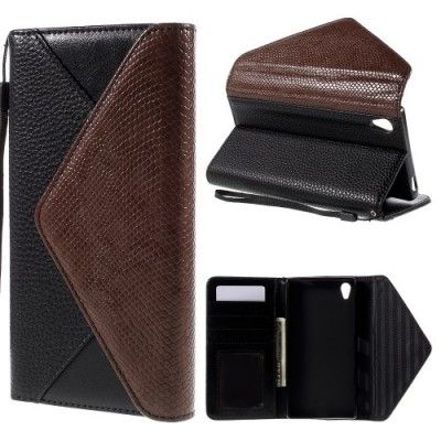 Envelop Plånboksfodral till Sony Xperia Z5 Premium - Svart/Brun