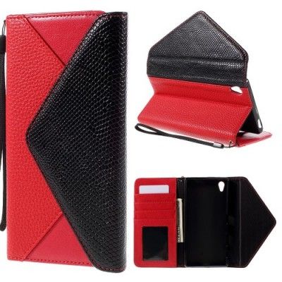Envelop Plånboksfodral till Sony Xperia Z5 Premium - Svart/Röd