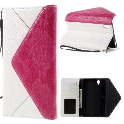 Envelop Plånboksfodral till Sony Xperia Z5 Premium - Vit/Rosa