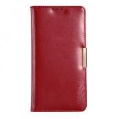 KLD Royal II Äkta läder Plånboksfodral till Sony Xperia Z5 Premium - Röd