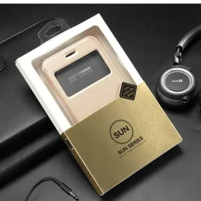 KLD Sun Series View Window fodral till Sony Xperia Z5 Premium - Gold