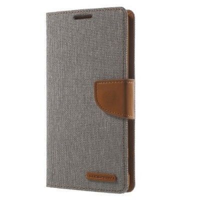Mercury Canvas Plånboksfodral till Sony Xperia Z5 Premium - Grå