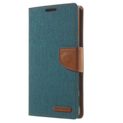 Mercury Canvas Plånboksfodral till Sony Xperia Z5 Premium - Grön