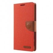 Mercury Canvas Plånboksfodral till Sony Xperia Z5 Premium - Orange