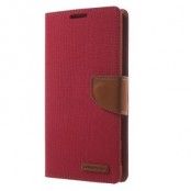 Mercury Canvas Plånboksfodral till Sony Xperia Z5 Premium - Röd