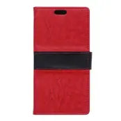 Plånboksfodral av till Sony Xperia Z5 Premium - Röd/svart