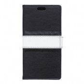 Plånboksfodral av till Sony Xperia Z5 Premium - Svart/Vit