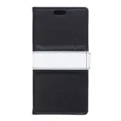 Plånboksfodral av till Sony Xperia Z5 Premium - Svart/Vit