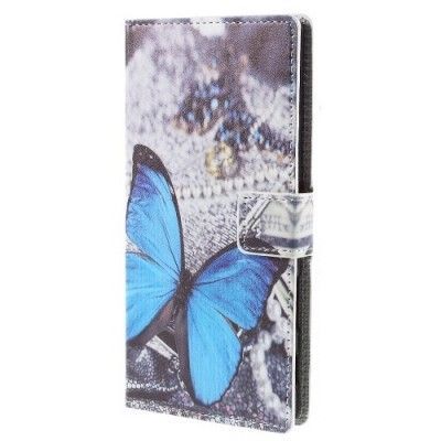 Plånboksfodral till Sony Xperia Z5 Premium - Blå Fjäril