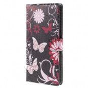 Plånboksfodral till Sony Xperia Z5 Premium - Black Butterfly