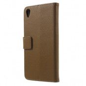 Plånboksfodral till Sony Xperia Z5 Premium - Brun