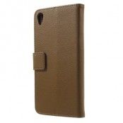 Plånboksfodral till Sony Xperia Z5 Premium - Brun