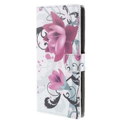 Plånboksfodral till Sony Xperia Z5 Premium - Red Flower