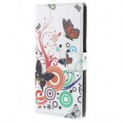Plånboksfodral till Sony Xperia Z5 Premium - Three Butterflies