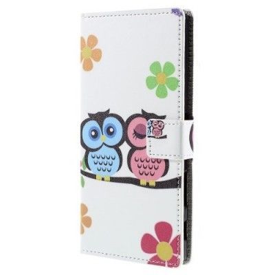 Plånboksfodral till Sony Xperia Z5 Premium - Två Ugglor