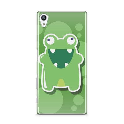 Skal till Sony Xperia Z5 Premium - Bubbelmonster Groda - Grön