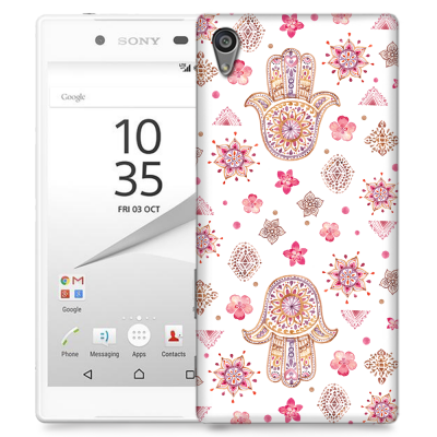 Skal till Sony Xperia Z5 Premium - Fatimas hand - blommor