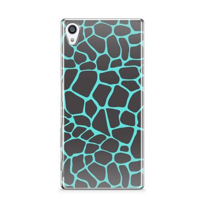 Skal till Sony Xperia Z5 Premium - Gepard - Neonblå