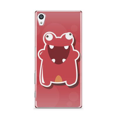 Skal till Sony Xperia Z5 Premium - Glatt Bubbelmonster - Röd