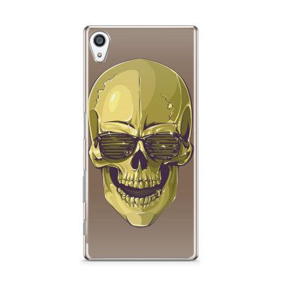 Skal till Sony Xperia Z5 Premium - Hipster Skull Brun