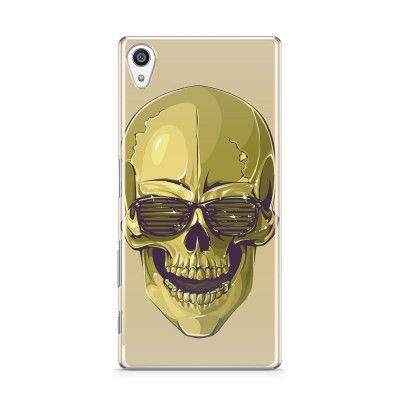 Skal till Sony Xperia Z5 Premium - Hipster Skull Gul