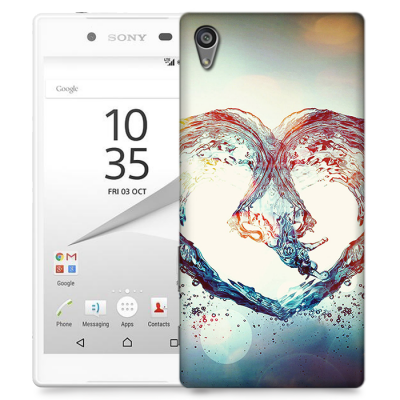 Skal till Sony Xperia Z5 Premium - Hjärta - Vatten