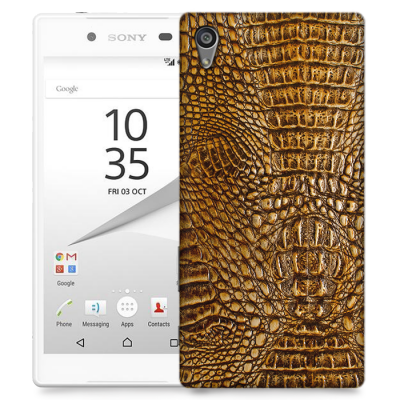 Skal till Sony Xperia Z5 Premium - Krokodilskinn
