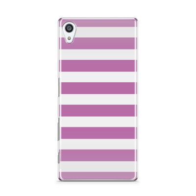 Skal till Sony Xperia Z5 Premium - Linjer - Lila