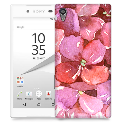 Skal till Sony Xperia Z5 Premium - Målning - Blommor