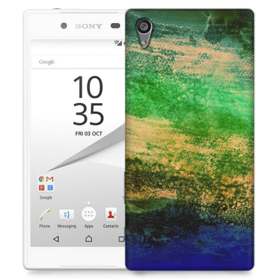 Skal till Sony Xperia Z5 Premium - Målning - Grön