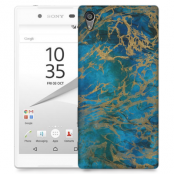 Skal till Sony Xperia Z5 Premium - Marble - Blå