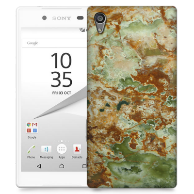 Skal till Sony Xperia Z5 Premium - Marble - Grön/Brun