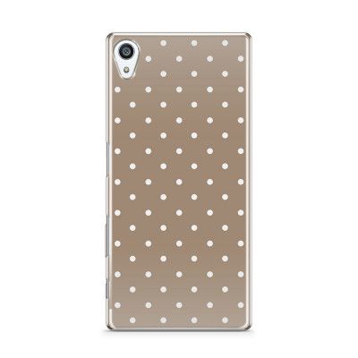 Skal till Sony Xperia Z5 Premium - Polka - Brun