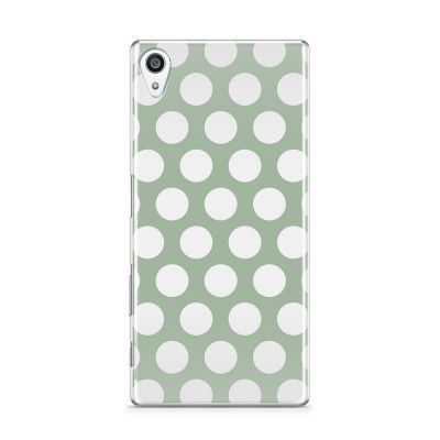 Skal till Sony Xperia Z5 Premium - Polka - Grön