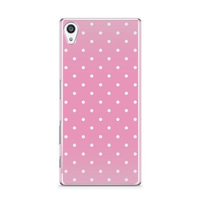 Skal till Sony Xperia Z5 Premium - Polka - Lila