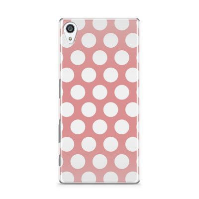 Skal till Sony Xperia Z5 Premium - Polka - Persika